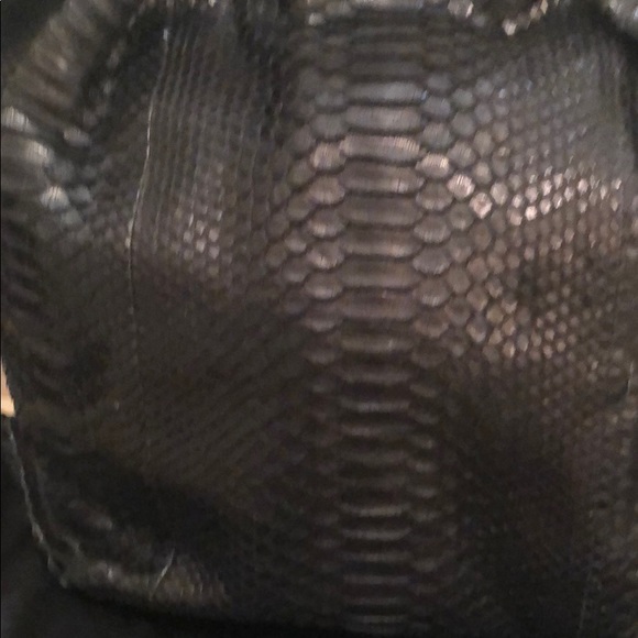 Cashimi black python hobo bag - Picture 2 of 7